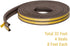 Weather Sealing Strip for Home Doors and Windows, D-Shaped